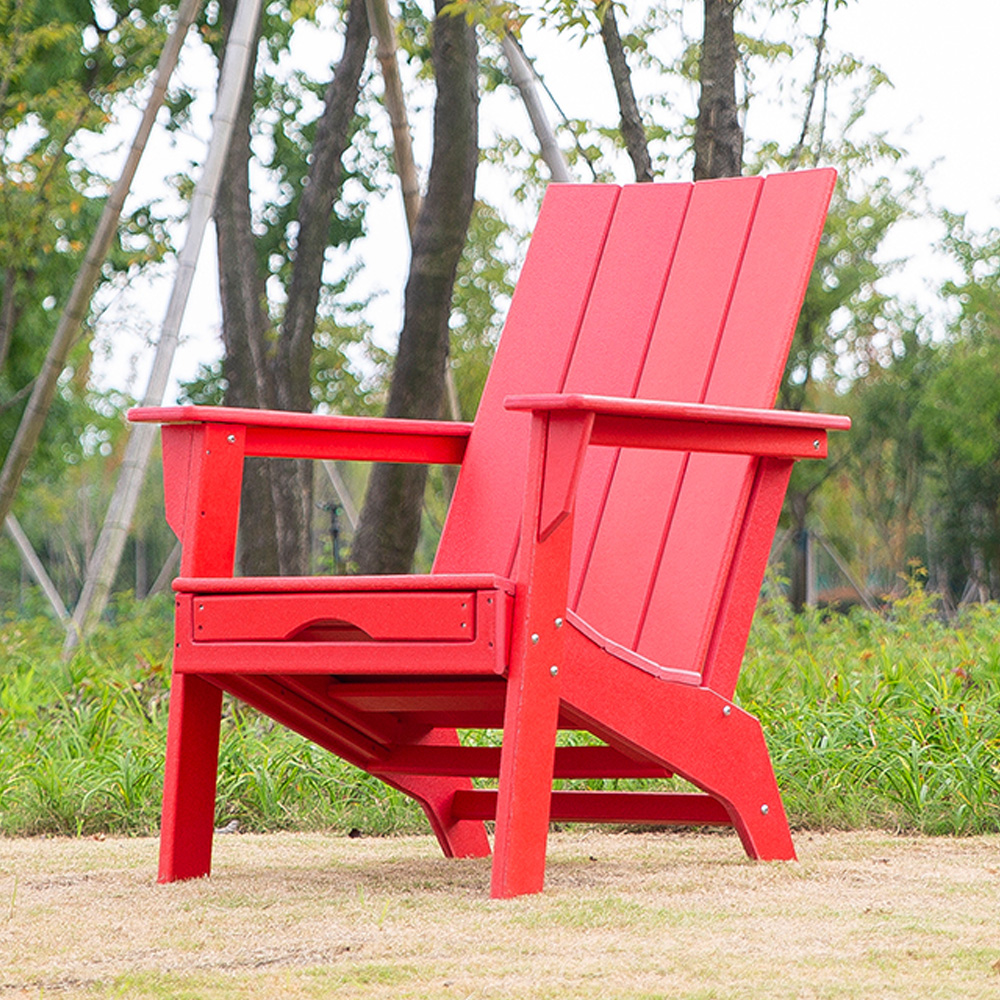 ADM005 Rustic Patio Adirondack stolica - HDPE minimalistička ležaljka za plažu